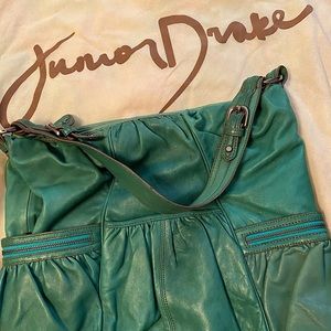 Junior Drake women’s  leather shoulder bag.